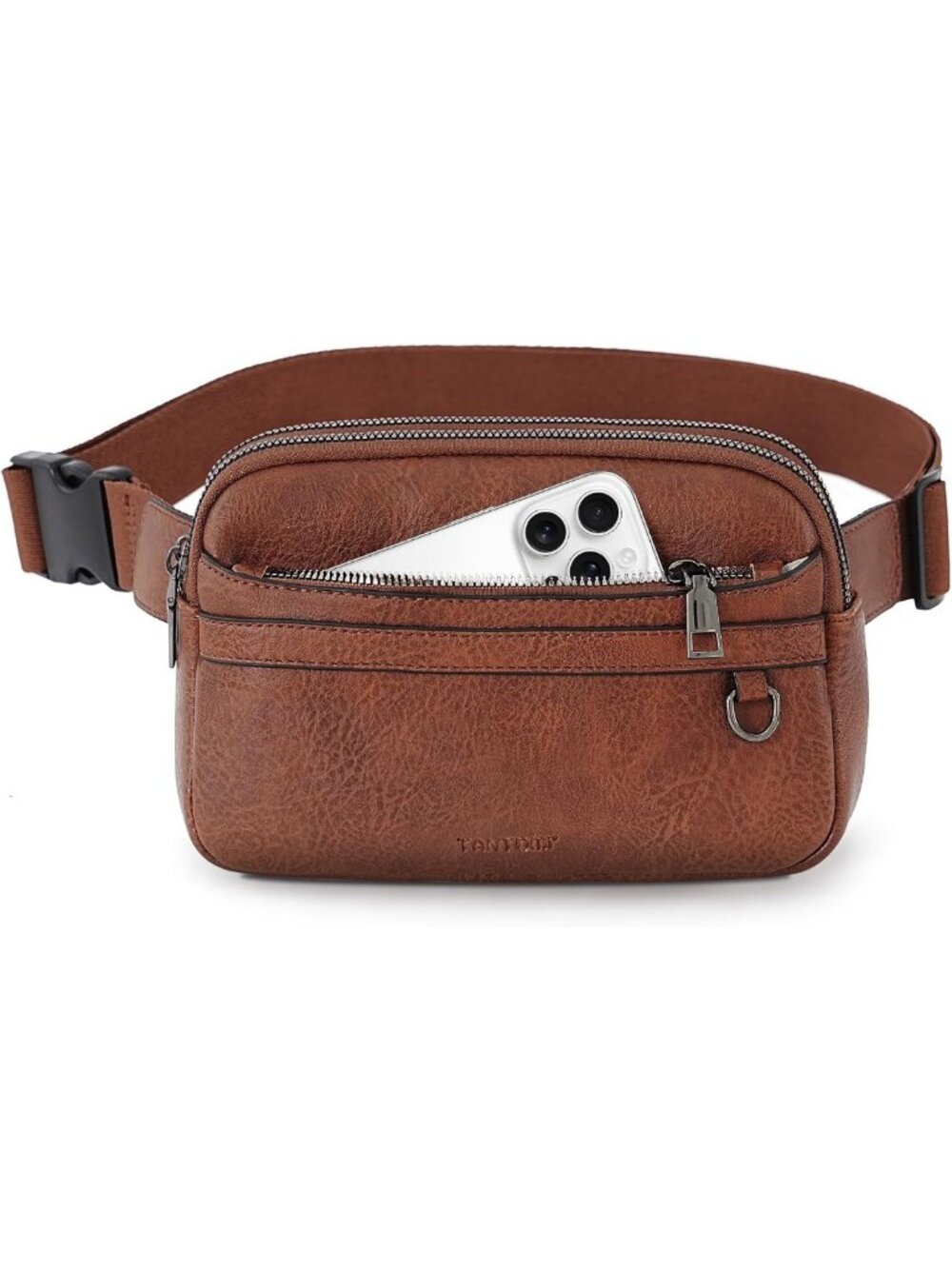 Vegan Leather Fanny Pack for Women & Men | Adjustable Waist Bag & Crossbody